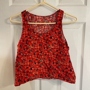 Hand-made cherry tank top🍒✨